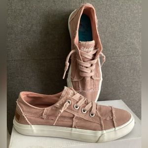 BLOWFISH Malibu Maxine pink canvas sneakers sz 7.5 EUC